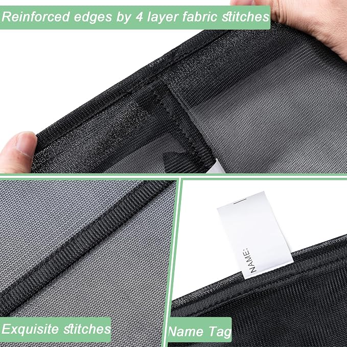 2 Pack Mesh Laundry Bags, Machine Washable Dirty Clothes Organizer - Image 3