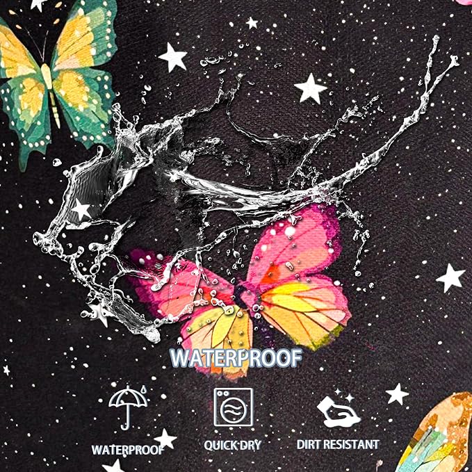 Fantasy Colorful Butterfly Laundry Basket Butterflies Laundry Hamper Foldable - Image 4