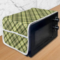 Ambesonne Green and Brown Microwave Oven Cover, Diagonal Checkered Pattern by Ambesonne