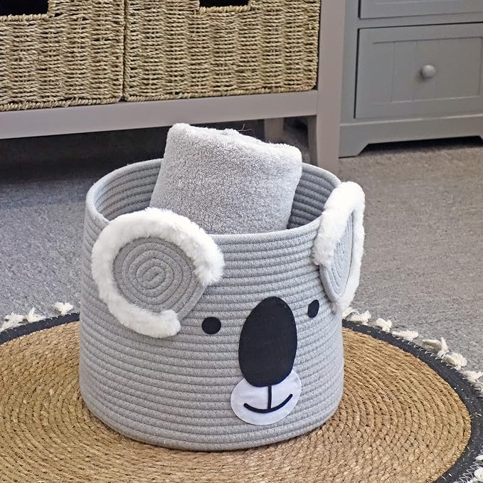 T&T Homewares Koala Storage Basket Medium Size, Nursery & Kids Room - Image 5
