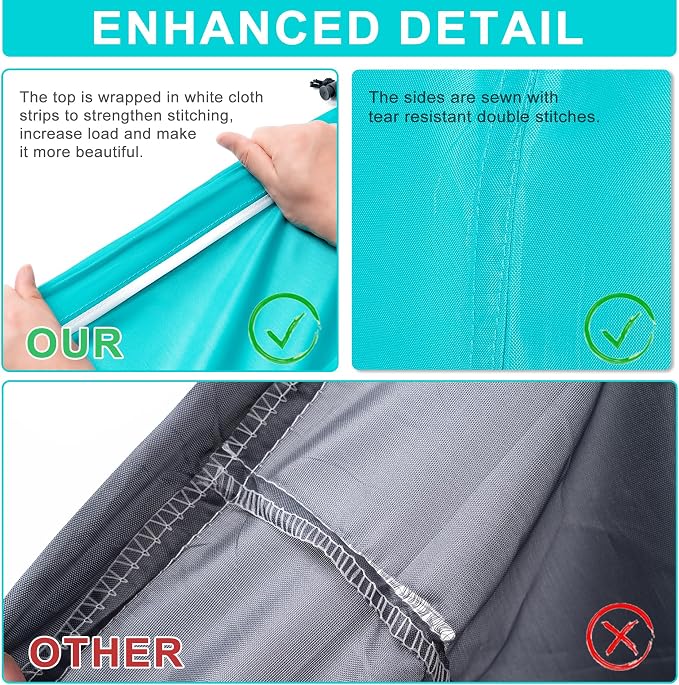 2 Pack 28" x 40"Travel Laundry Bag, Machine Washable Dirty Clothes Organizer - Image 2