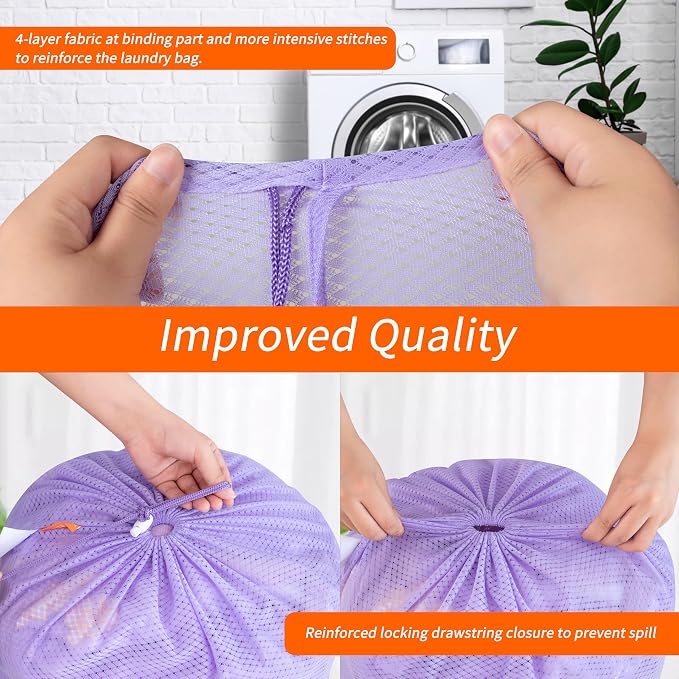Polecasa Heavy Duty Large Mesh Laundry Bags - Image 4