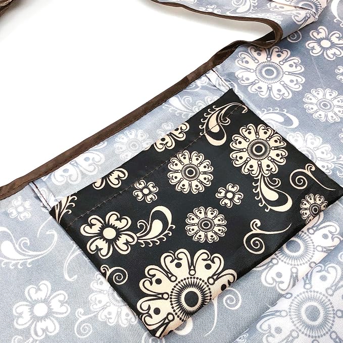 allydrew Large Foldable Tote Nylon Reusable Grocery Bag - Image 4