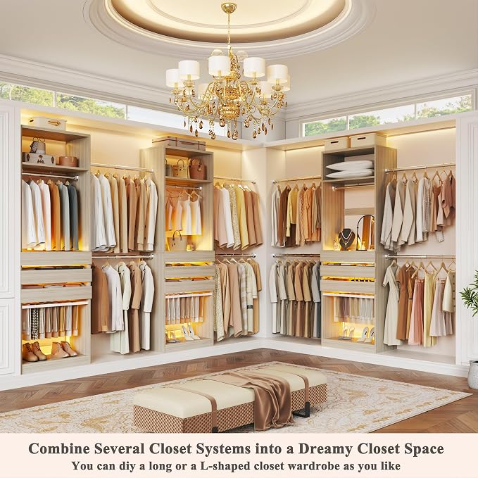 Closet System, 4-8FT Closet Organizer - Image 2