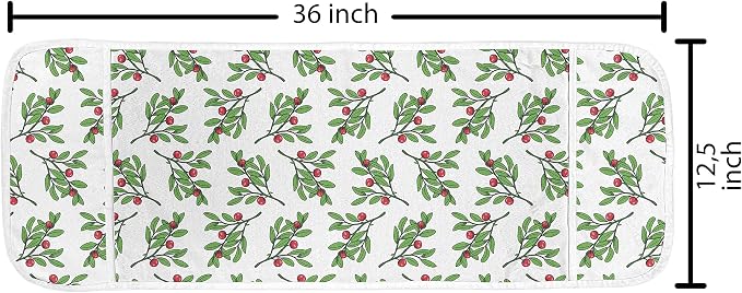 Lunarable Cranberry Microwave Oven Cover, Graphical Interpretation of - Image 2