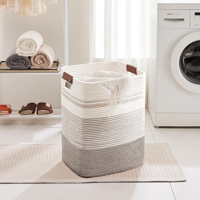 85L Tall Laundry Hamper with Handles - Image 3