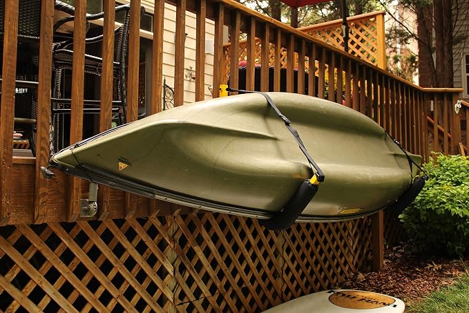 Suspenz Kayak Storage Rack, Big EZ Padded Wall Hangers/Hooks - Image 3