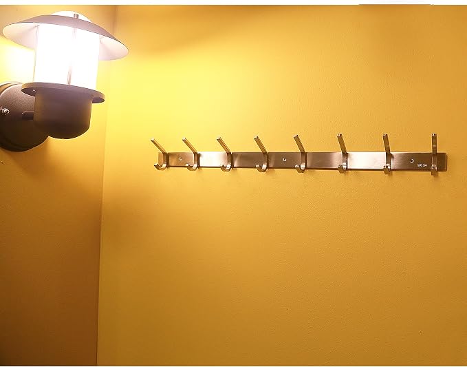 WEBI Heavy Duty Stainless Steel 304 Coat Rack Towel Rail - Image 7