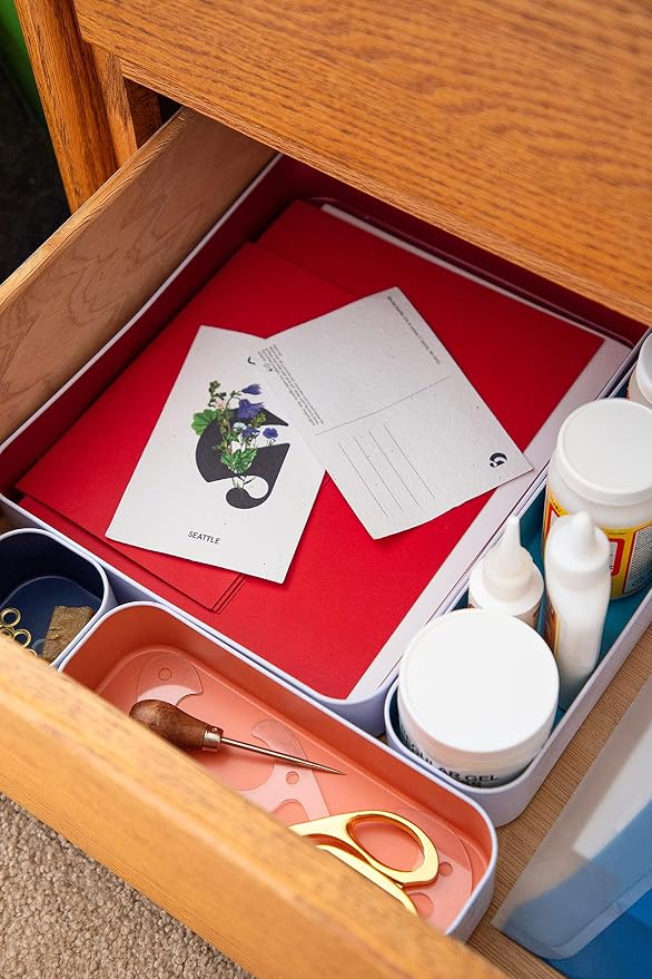 Three by Three Seattle 4 Piece Metal Organizer Tray Set - Image 3