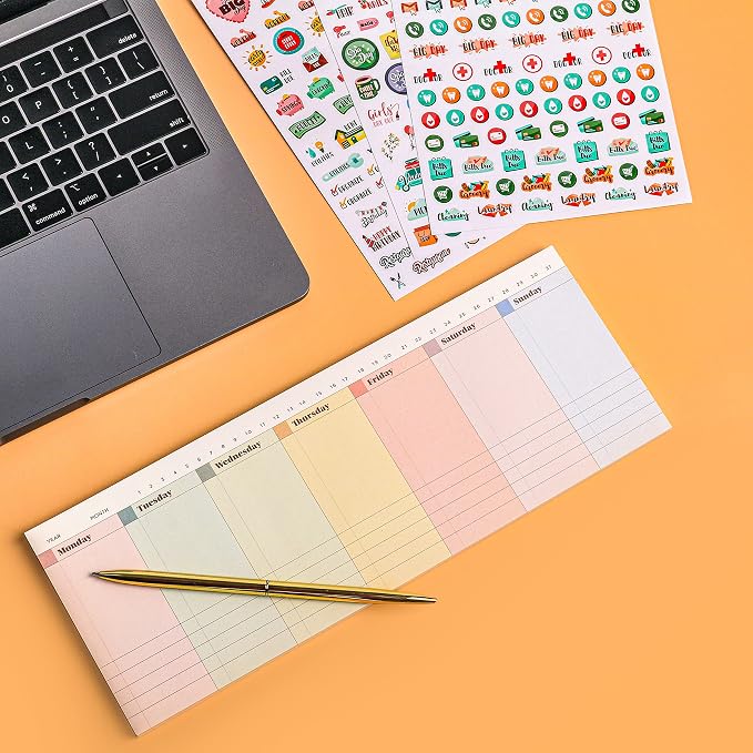 Oriday Weekly Calendar Planner Notepad Tear Off Pad - Image 8