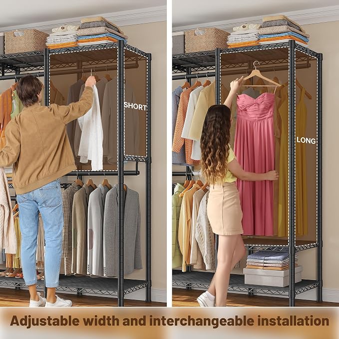 Raybee Clothes Rack Heavy Duty 1100 LBS Capacity Clothing Racks - Image 2