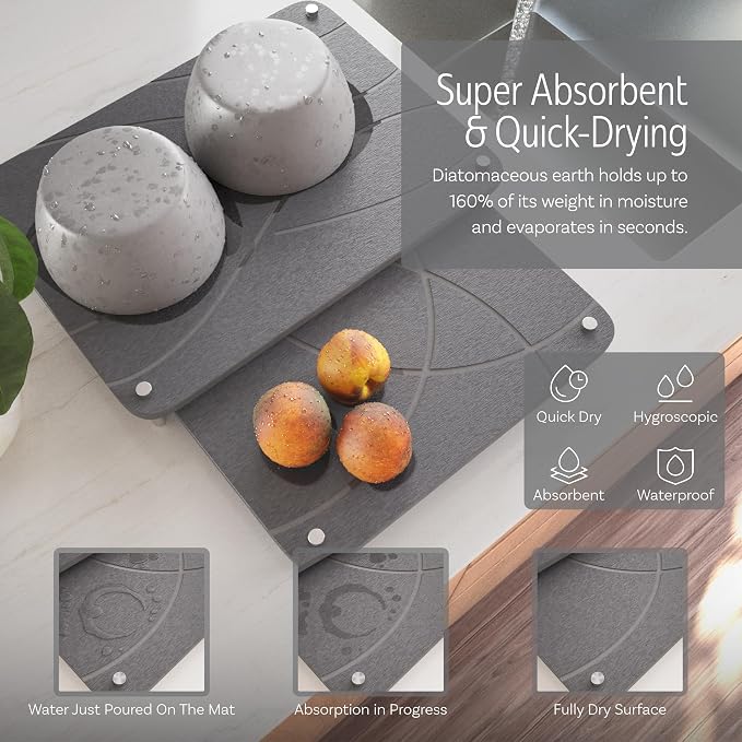 Nested Dish Drying Stone Mat - Image 6