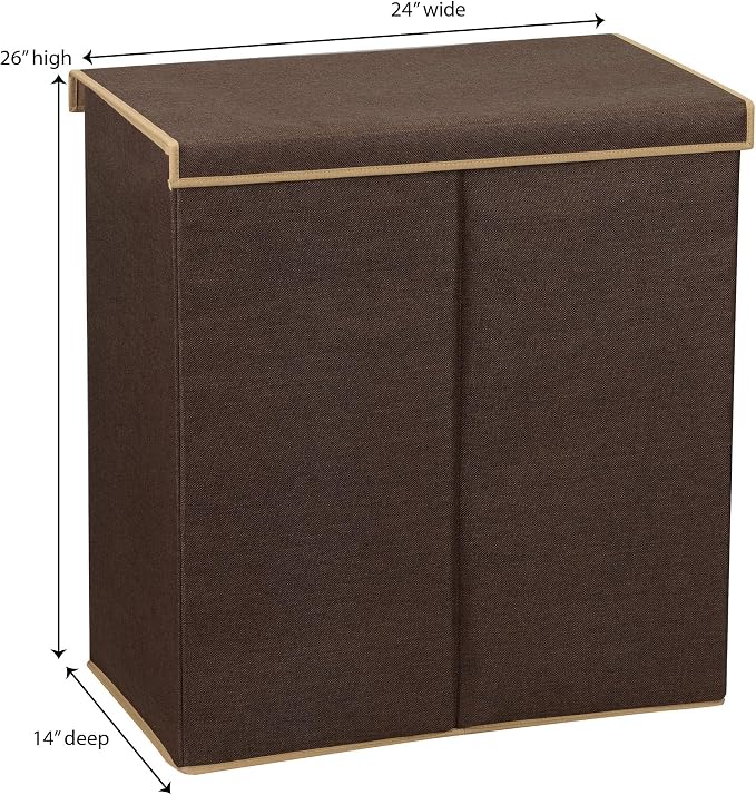 Household Essentials Double Laundry Hamper - Image 5