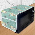 Ambesonne Owl Print Microwave Oven Cover, New Year Winter Themed Pattern by Ambesonne