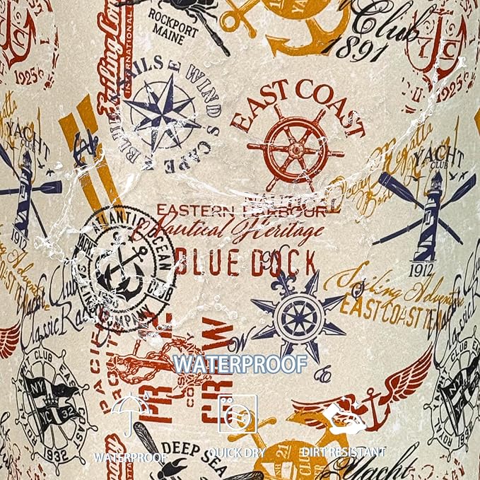 Anchor Laundry Basket Compass Seafaring Foldable Oxford Cloth Funny Tote Bag - Image 4