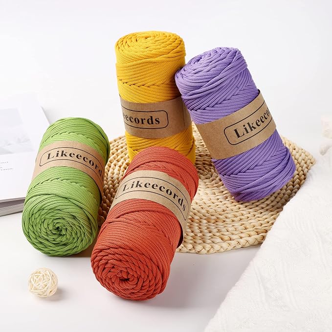 4mm Polyester Braided Macrame Cord 140Yards /426Feet, Elastic Yarn - Image 6