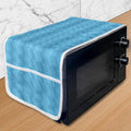 Ambesonne Nautical Microwave Oven Cover, Horizontally Flowing Waves Curves in by Ambesonne