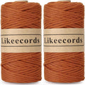 2 Skeins of 4mm X 80m Single Strand Macrame Cord Handmade Decorations Softer by Likeecords