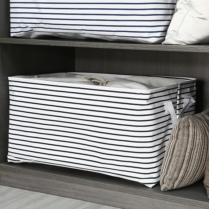 Hinwo 102L XXL Storage Bins, Foldable Clothes Storage Baskets - Image 3