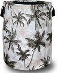 Vintage Tropical Palm Trees Laundry Basket Foldable by SELIONLIKN
