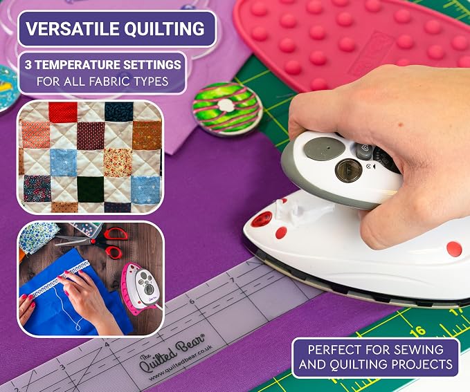 The Quilted Bear Mini Steam Iron - Image 9