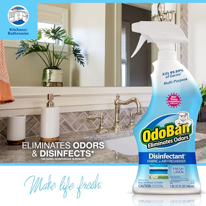 OdoBan Multipurpose Cleaner Disinfectant and Harsh Smell Eliminator Fabric/Air - Image 6