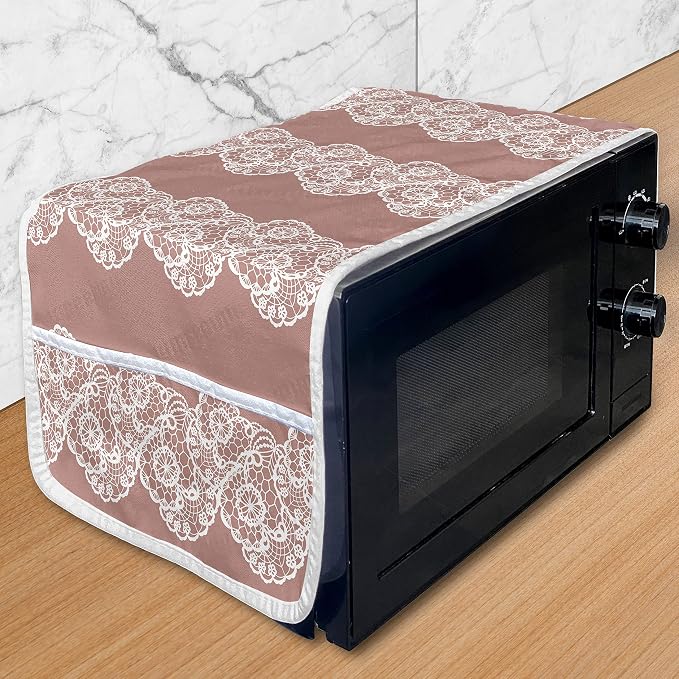 Ambesonne Vintage Microwave Oven Cover, Water Resistant Organizer by Ambesonne