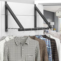 Over The Door Drying Racks for Laundry, Expandable Foldaway Clothes Rail by Hleelomi