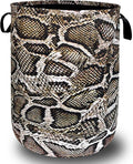 Snake Laundry Hamper Animal Snake Skin Pattern Laundry Basket by SELIONLIKN