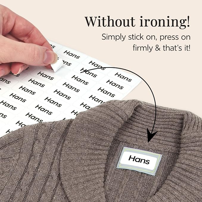 Clothing Labels for Nursing Home White - Image 5