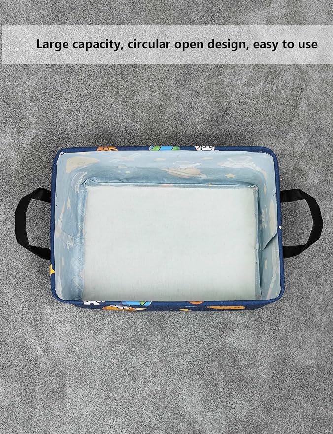 QUEENLALA Rectangular Laundry Hamper/Foldable Nursery Laundry Basket - Image 7