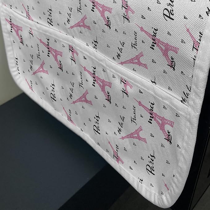 Ambesonne Paris Microwave Oven Cover, European Vibes Eiffel Tower - Image 3