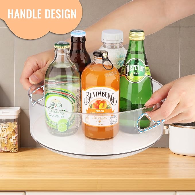 4 Pack Lazy Susan Organizer for Cabinet：Lazy Susan Turntable - Image 3