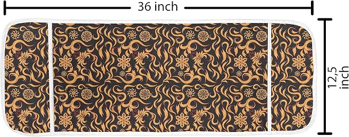Ambesonne Abstract Microwave Oven Cover, Swirl Ornament Patterns Elements of - Image 2