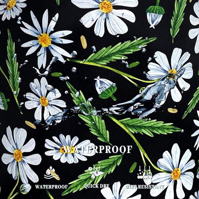 Cute Daisy Flowers Laundry Basket Foldable Oxford Cloth Floral Laundry Hamper - Image 5
