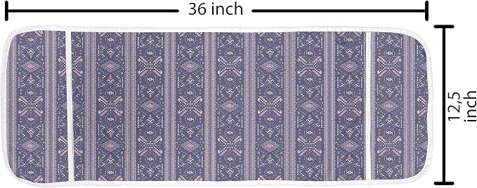 Ambesonne Oriental Microwave Oven Cover, Traditional Eastern Inspired Shapes - Image 2