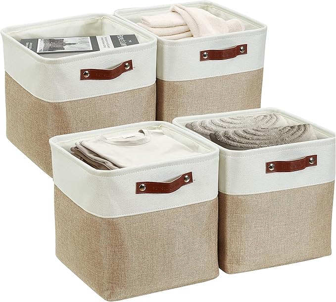 DECOMOMO Storage Cubes, 11x11 Cube Storage Bins, Baskets by DECOMOMO