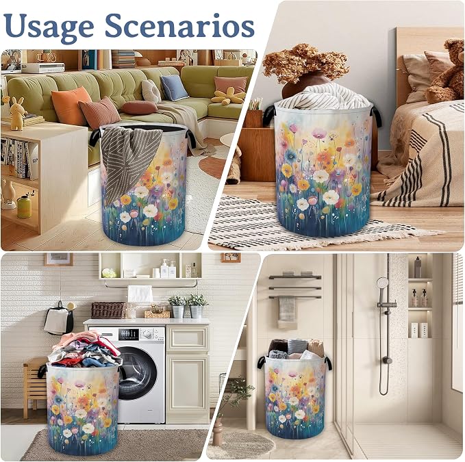 Spring Flower Laundry Hamper - Image 7