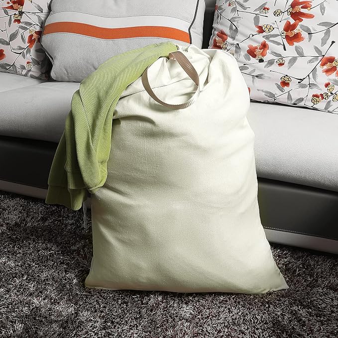 Heavy Duty Laundry Bag with Drawstring and Handle, Extra Large Travel Dirty - Image 7
