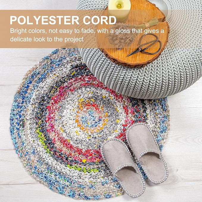 YELARXI Polyester Macrame Cord, 3mm x 219 Yards Polypropylene Macrame Cords - Image 5
