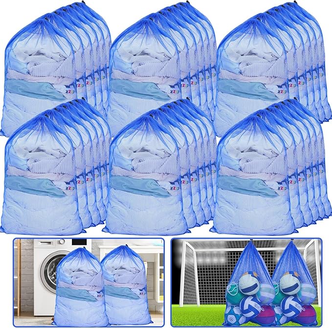 Berlune Large Mesh Laundry Bags, 24 x 36 Inch Bulk Wash Set by Berlune