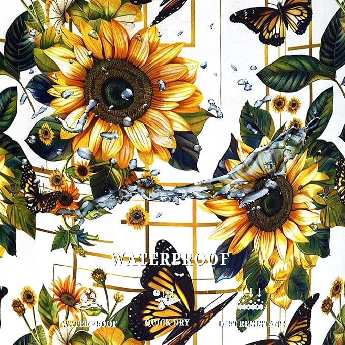 Yellow Sunflower Butterfly Laundry Basket Flowers Foldable Funny Laundry Hamper - Image 5