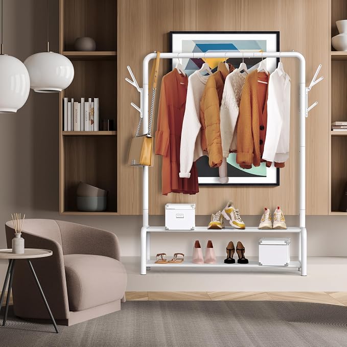 Simple Houseware 52-Inch Freestanding Closet Garment Rack - Image 4