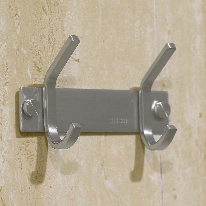 WEBI Heavy Duty Stainless Steel 304 Coat Rack Towel Rail - Image 4