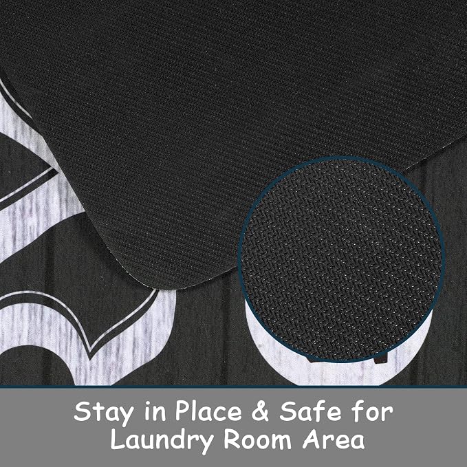 Lahome Remi Farmhouse Laundry Room Rug Runner 20"x59" Laundry Rugs and Mats - Image 5
