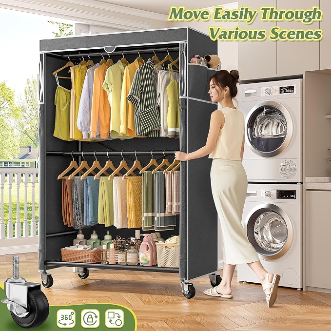 Raybee 80.32" H Clothes Rack - Image 2