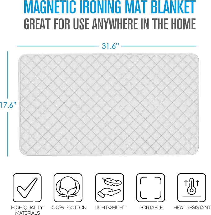 Houseables Ironing Mat, Ironing Pad, Iron Mat, Iron Pad, Dryer Top Protector - Image 4