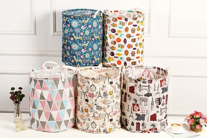 Merdes 19.7’’ Waterproof Foldable Laundry Hamper, Dirty Clothes Laundry Basket - Image 4