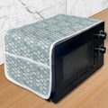 Ambesonne Geometric Microwave Oven Cover, Different Type of Oval Doodle Round by Ambesonne