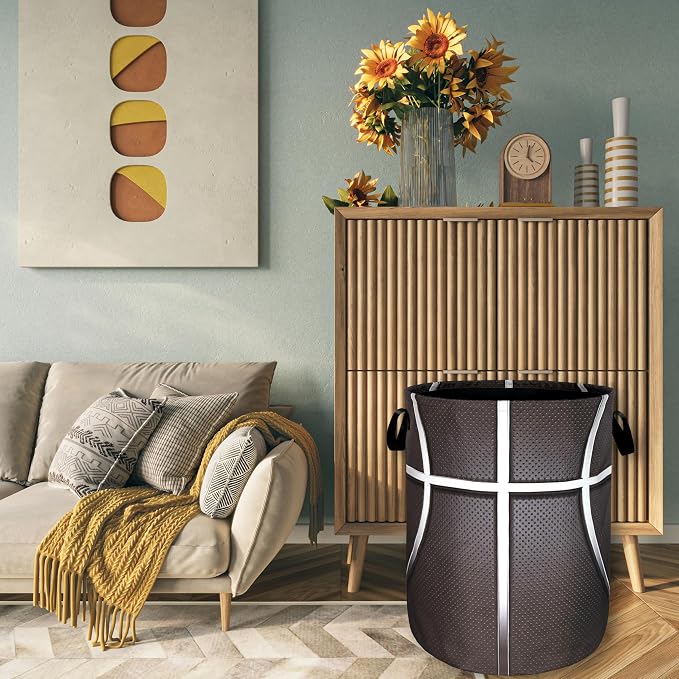 Basketball Texture Laundry Hamper Funny Ball Laundry Basket - Image 2